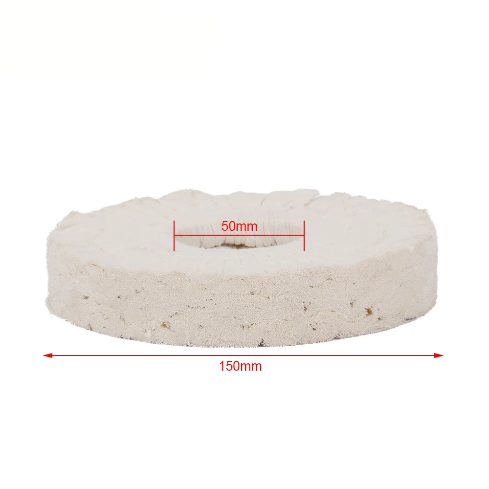 Vue de profil du disque de polissage avec ses dimensions visibles
