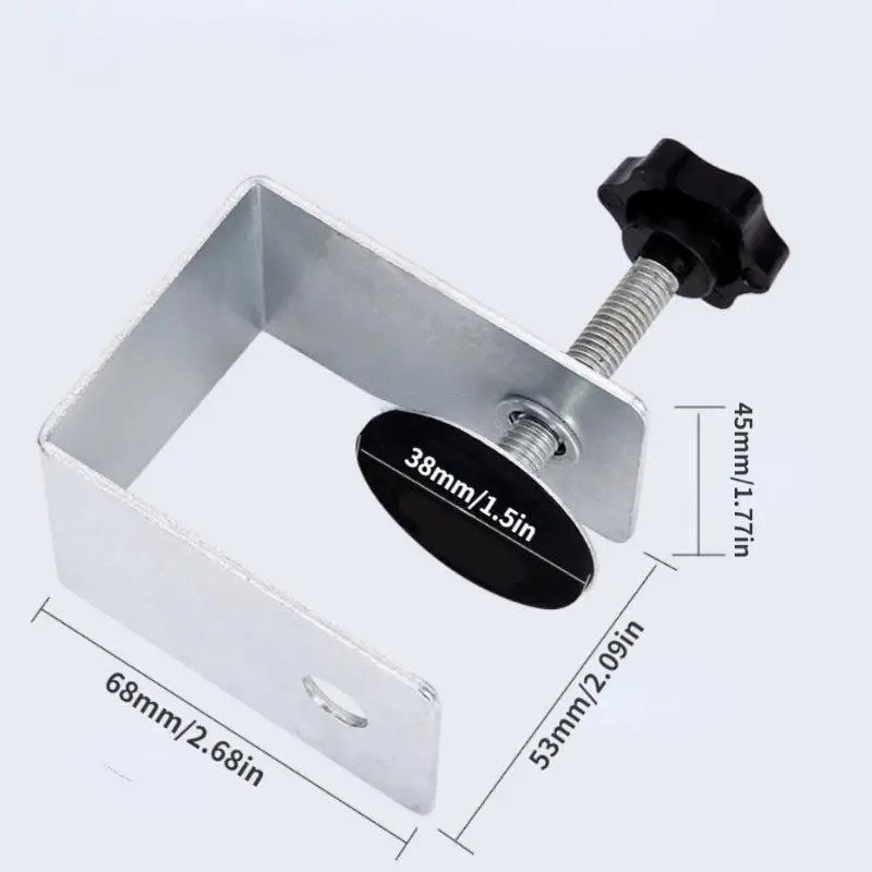 Serre-joint en C réglable galvanisé avec vue détaillée