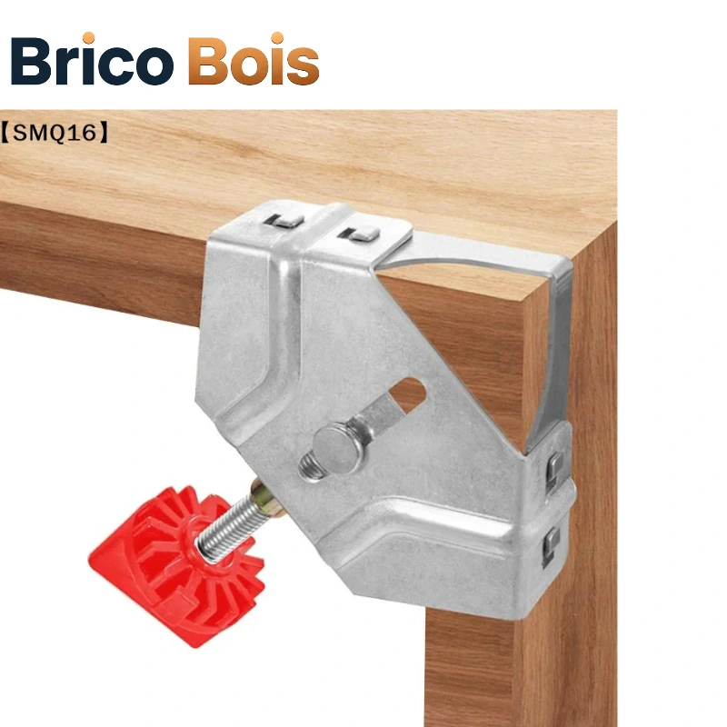 Serre-joint d'angle droit pour menuiserie et encadrement