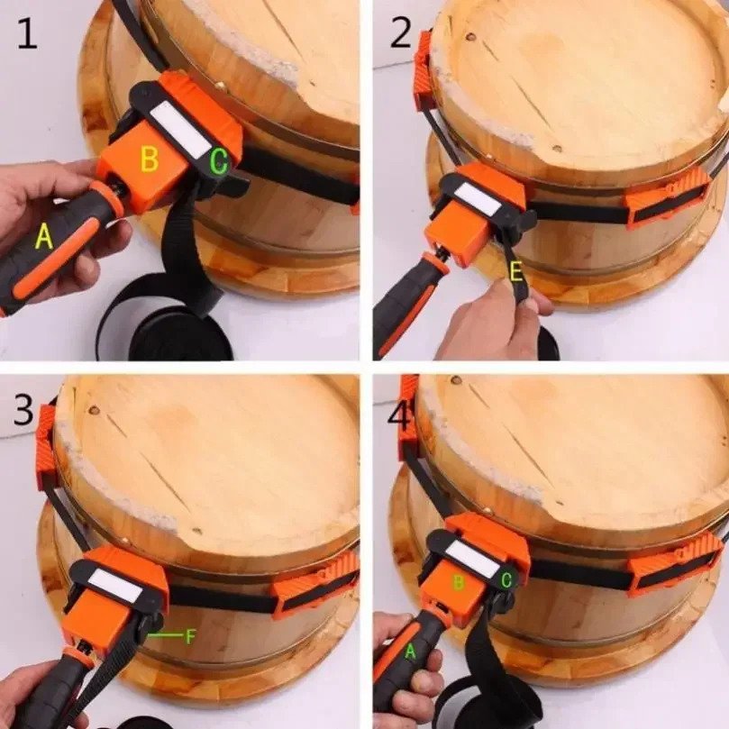 Presse à sangle à réglage rapide Orange — image 3