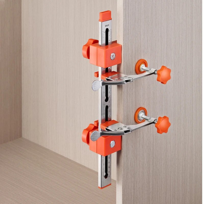 Détail du système de serrage du kit de glissière de tiroir